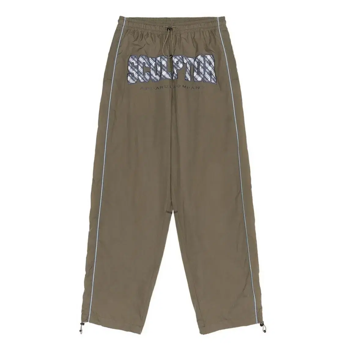 스컬프터 Check Varsity Track Pants Khaki