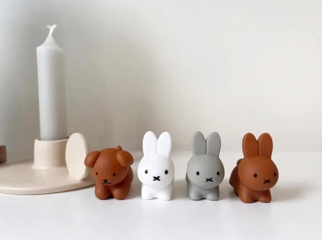 [새상품]miffy 미피 피규어 4종