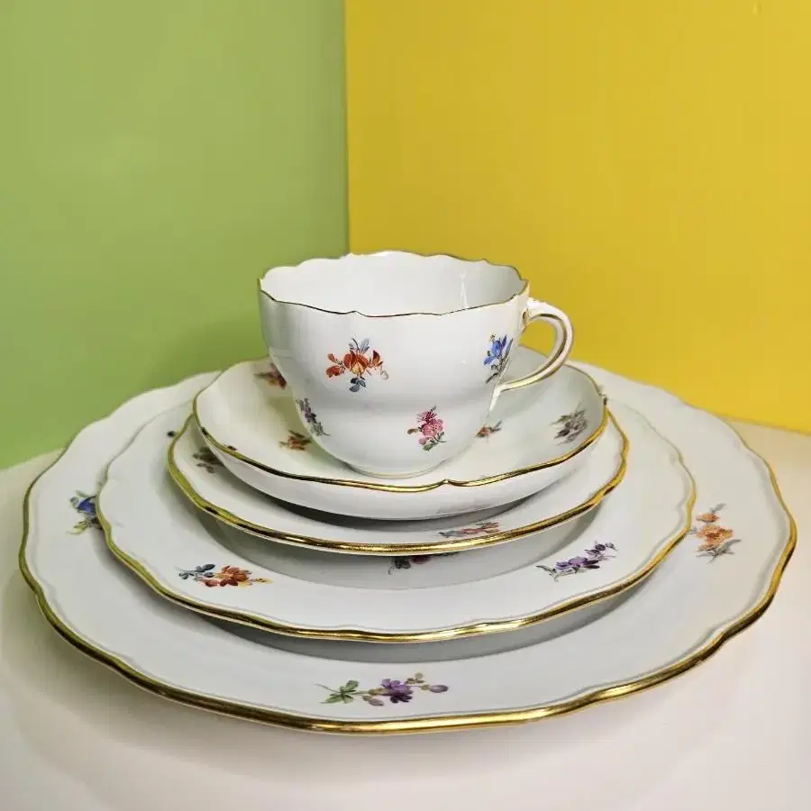 Meissen Scattered Flower 5pc set  마이센