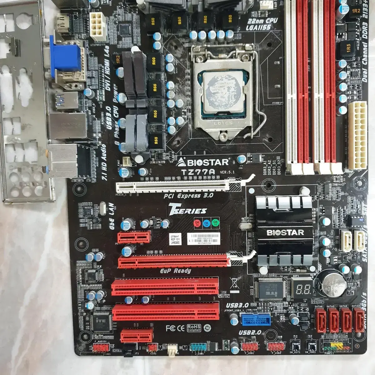 i7 3770/램32g/바이오스타 TZ77A/ssd128g