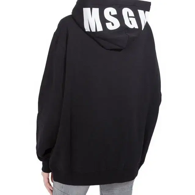 MSGM 정품 기모 후드티 블랙 xs