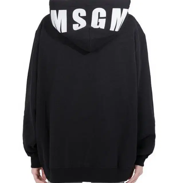 MSGM 정품 기모 후드티 블랙 xs