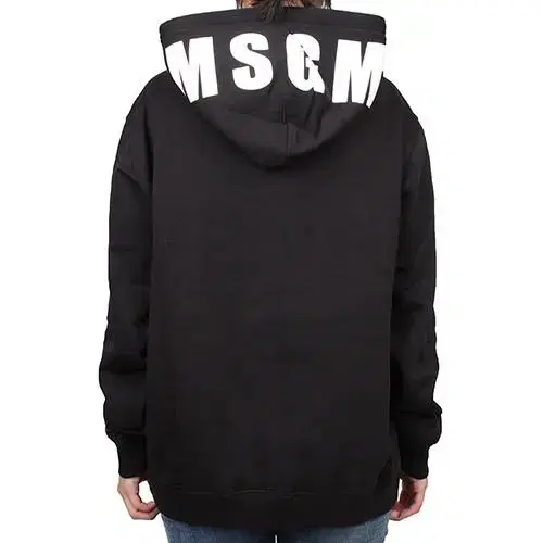 MSGM 정품 기모 후드티 블랙 xs