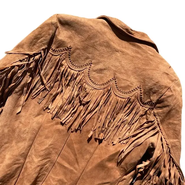 60s pioneer wear hippie fringe jacket