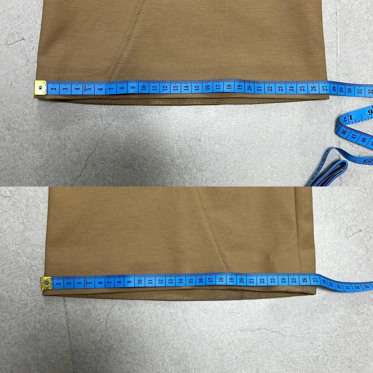 [수선된 M] STU Flared Cotton Pants Camel