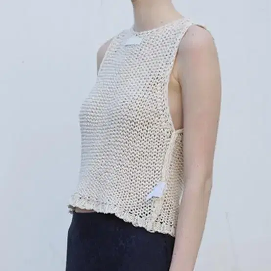 낫띵에브리띵 KNITTED VEST 니트베스트 아이보리