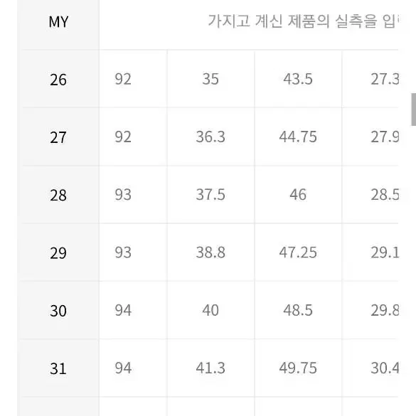 무신사 스탠다드 테이퍼드핏 29 다크그레이