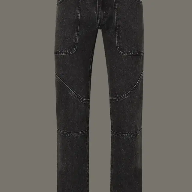 메종미네드 LAPIZ BLACK CURVE DENIM PANTS(48)