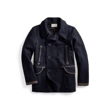 특가!!! 더블알엘 피코트 RRL Leather-Trim Pea coa 브랜드 중고거래