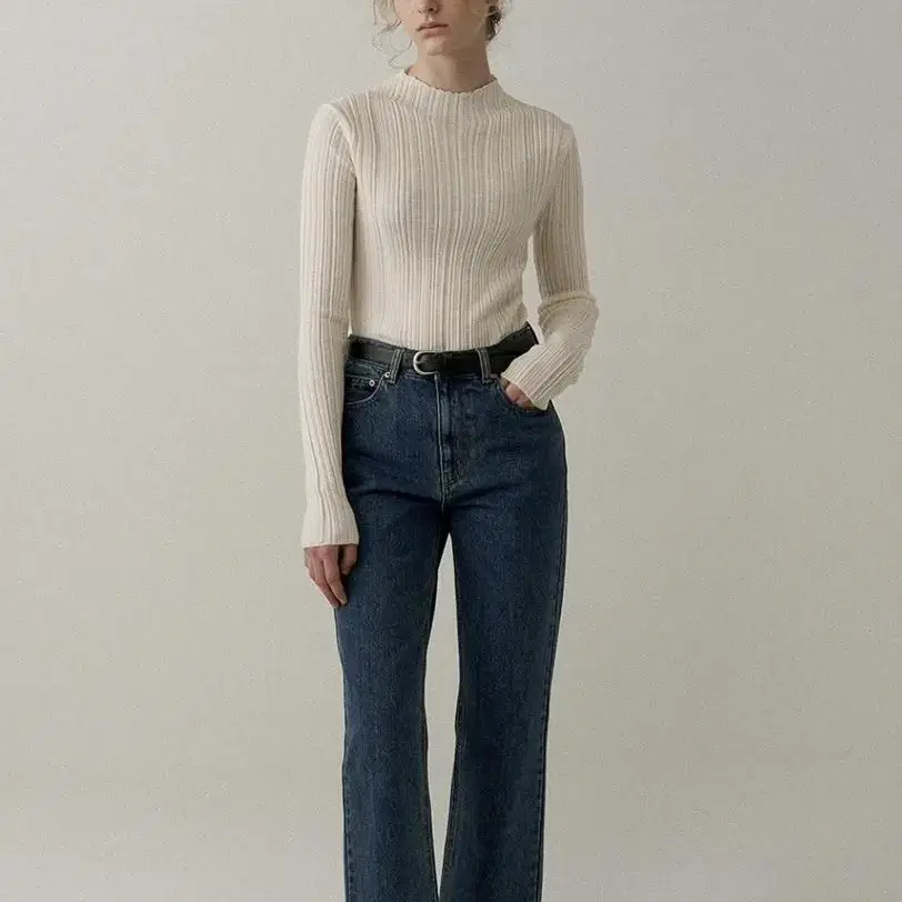 블랭크공삼 청바지 데님 classic cropped jeans