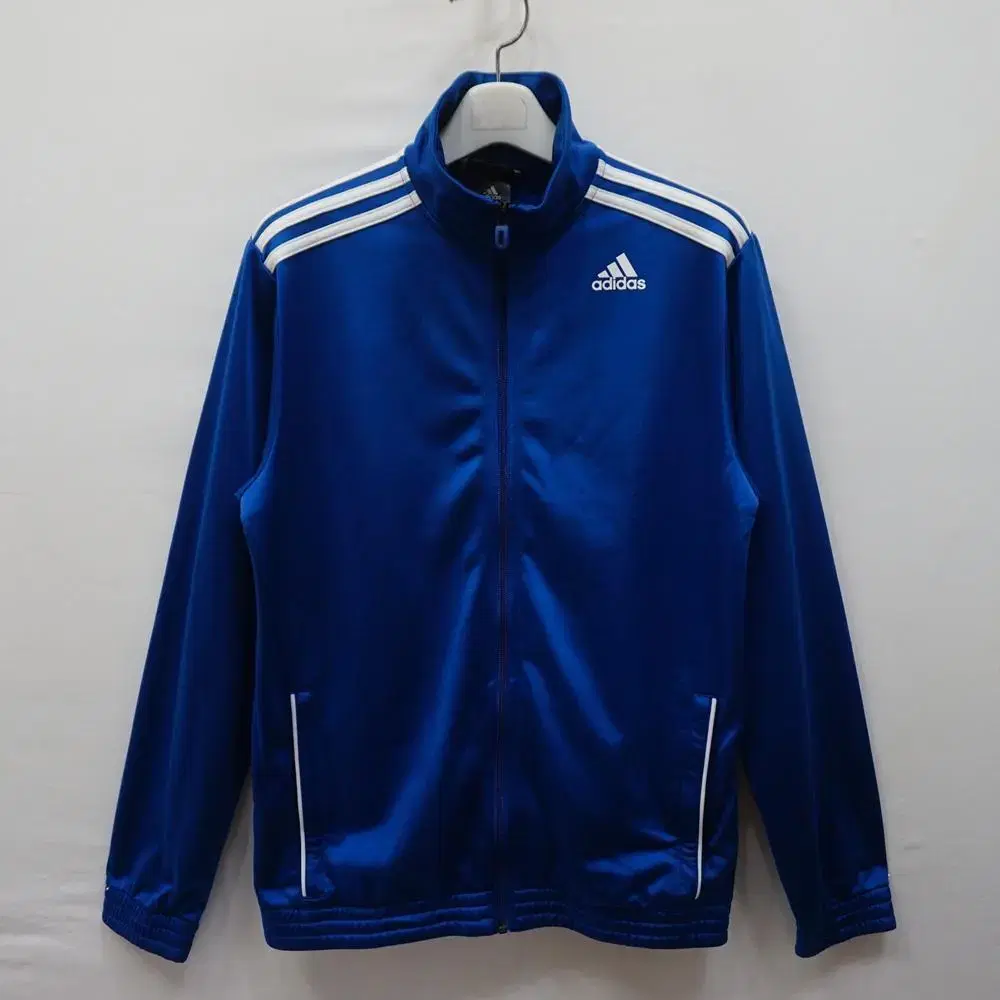 adidas Men's M Sports Training Track Top Jersey Slightly Brushed Blue