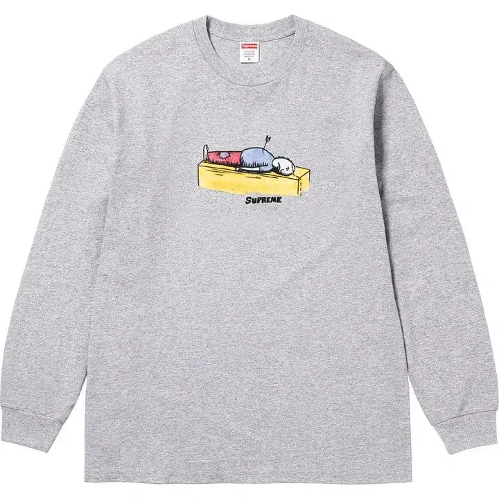 S,M,L,XL,2XL슈프림 닐 블렌더 에로우 롱슬리브 티셔츠 블랙