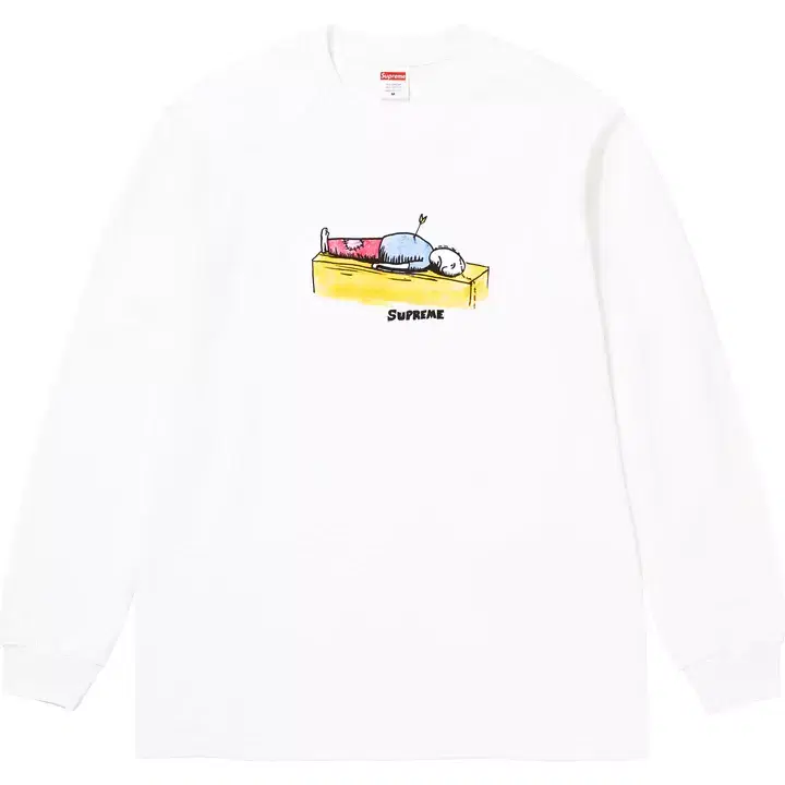 S,M,L,XL,2XL슈프림 닐 블렌더 에로우 롱슬리브 티셔츠 블랙