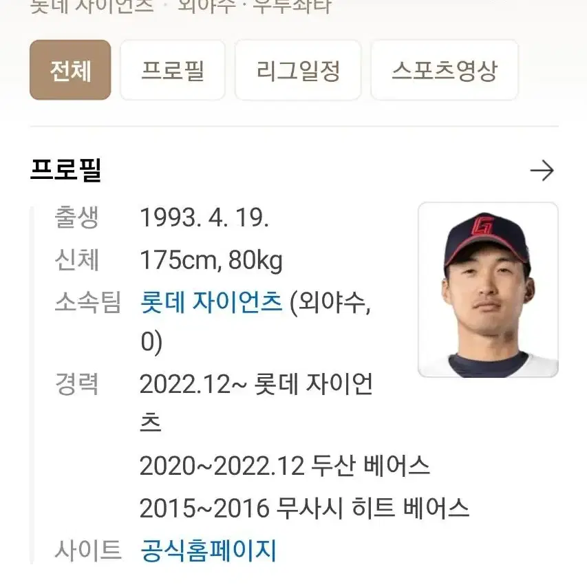 롯데자이언츠 안권수 친필 싸인볼(KBO 공인구)