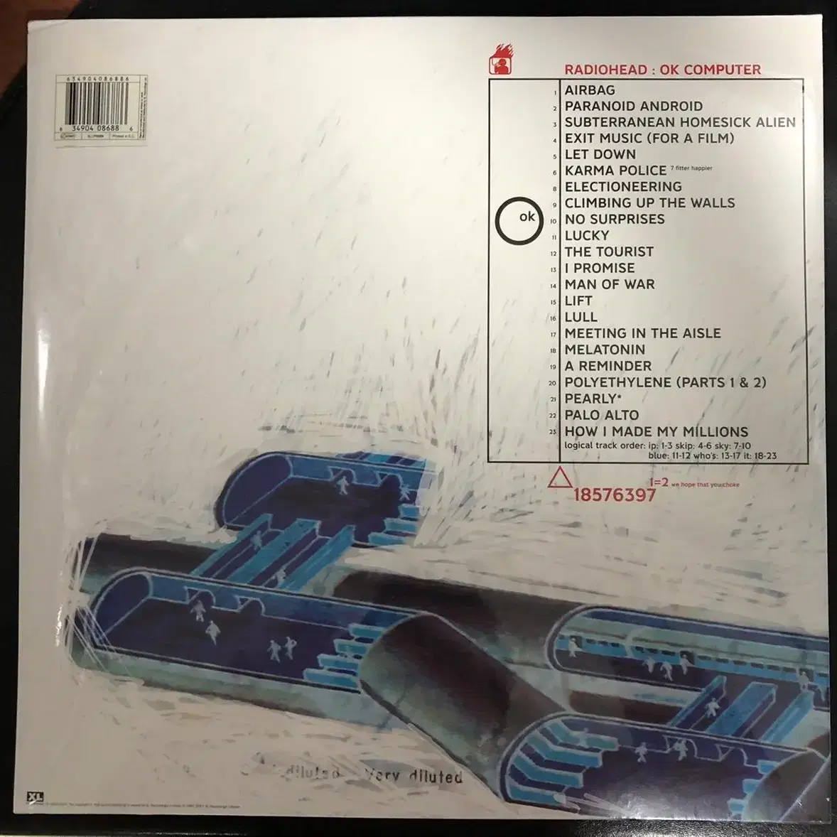 RADIOHEAD OK COMPUTER 3LP 한정 미개봉