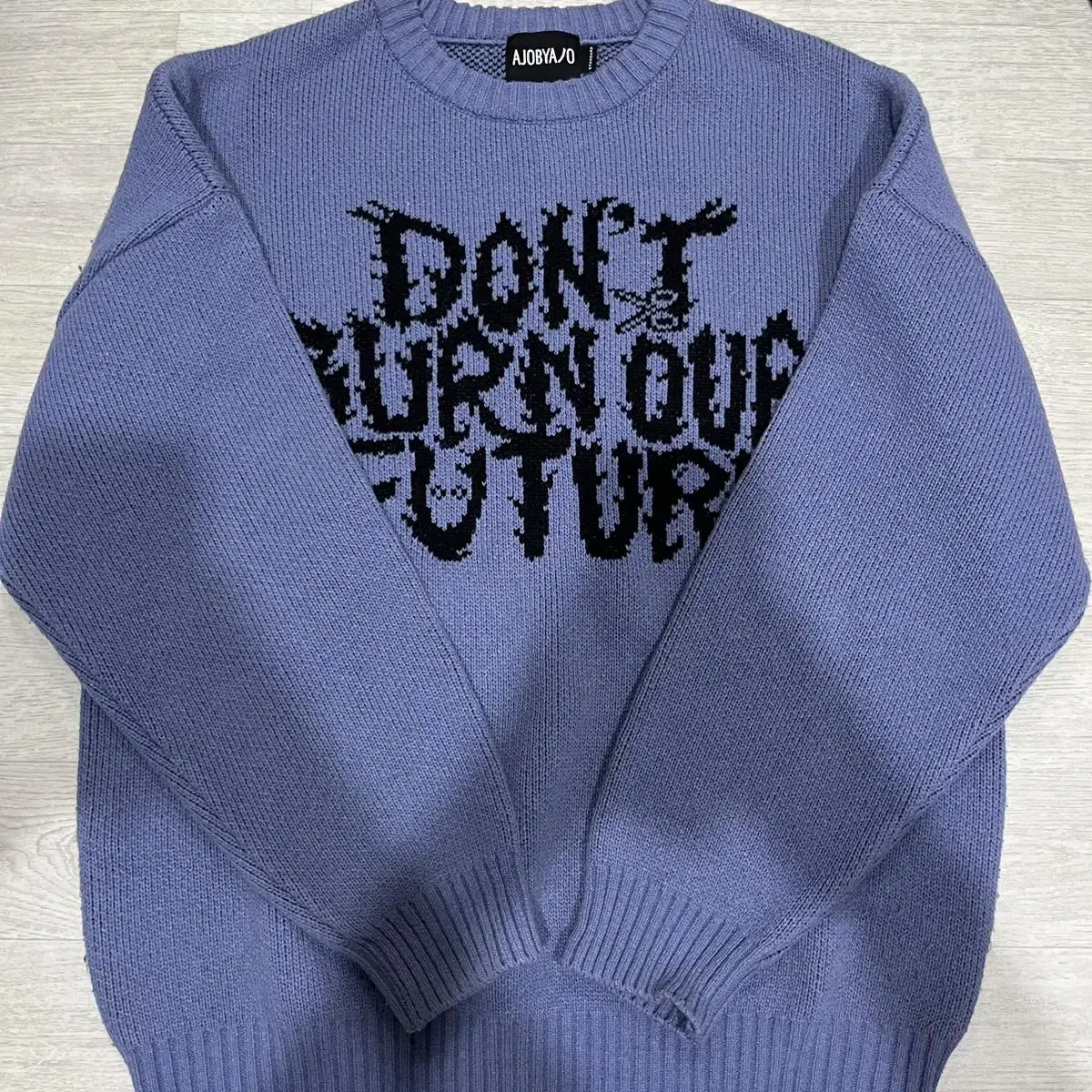 아조바이아조 DBOF WOOL KNIT SWEATER [LILAC]