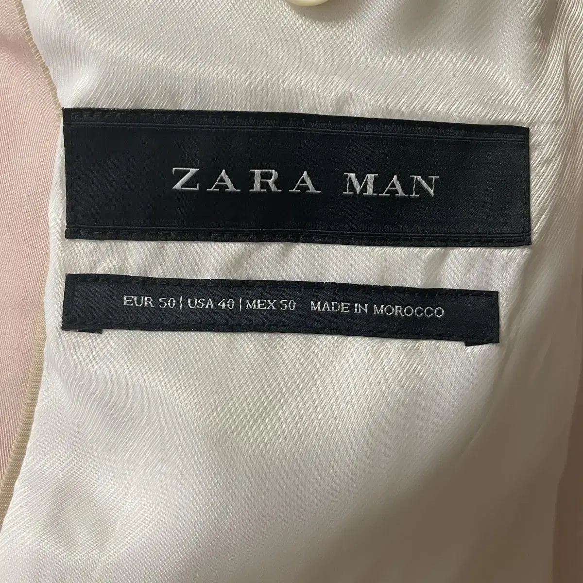 ZARA 수트 셋업 우유 핑크