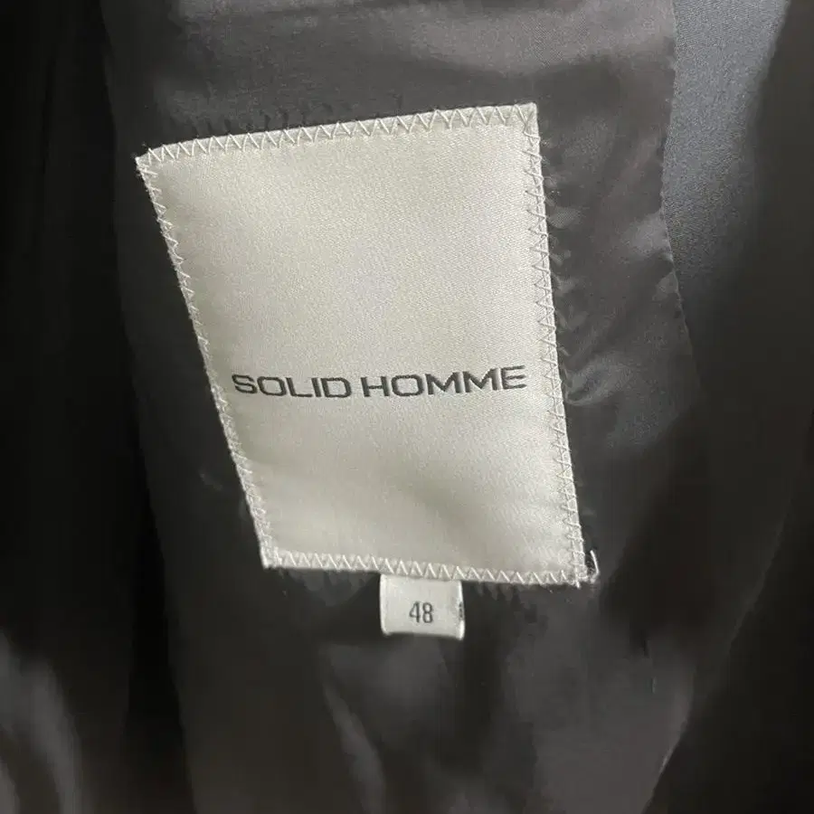 솔리드옴므solid homme미니멀바람막이블루종점퍼자켓재킷48