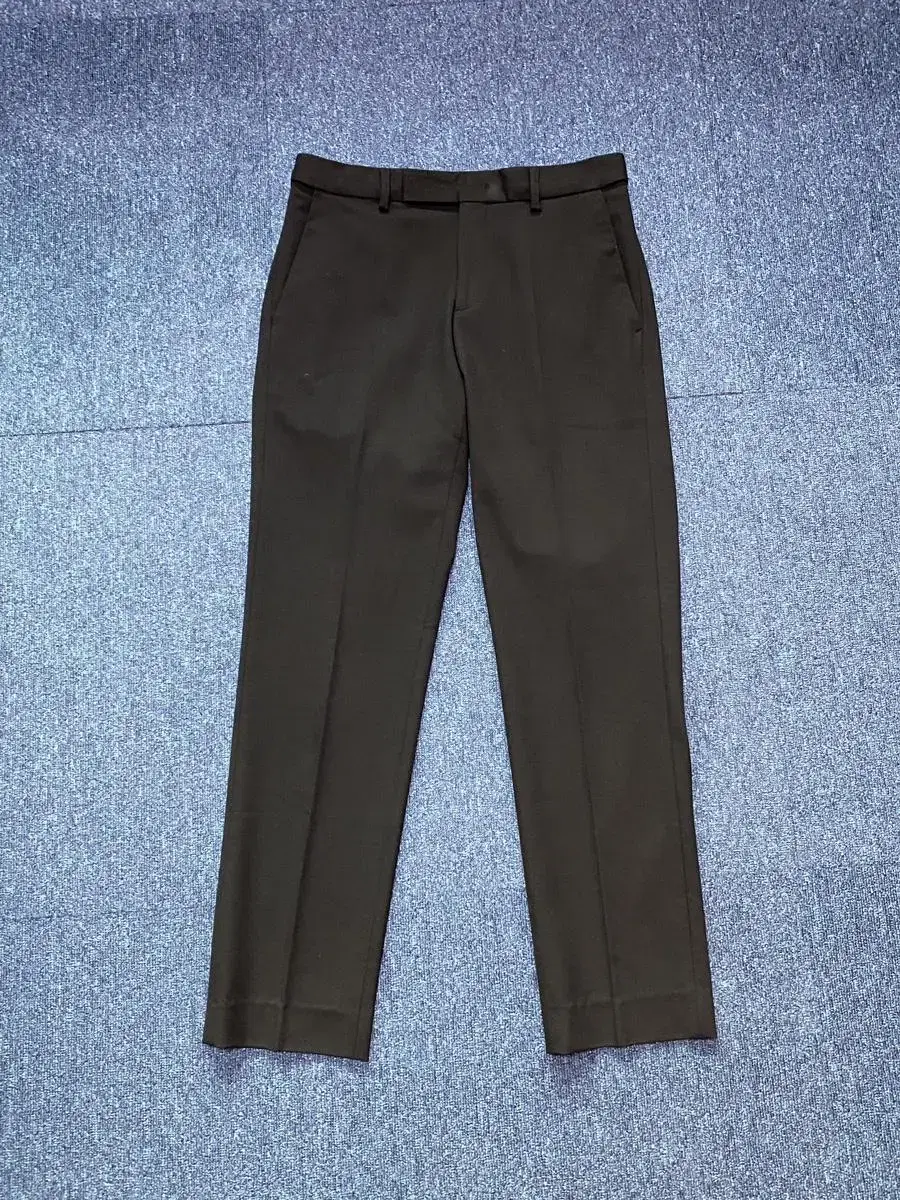 Plain Slacks Black Tapered Fit Size 28