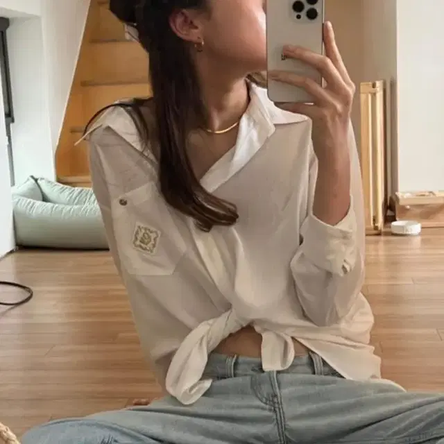 글로니 Lyndsey shirt (거의 새상품)