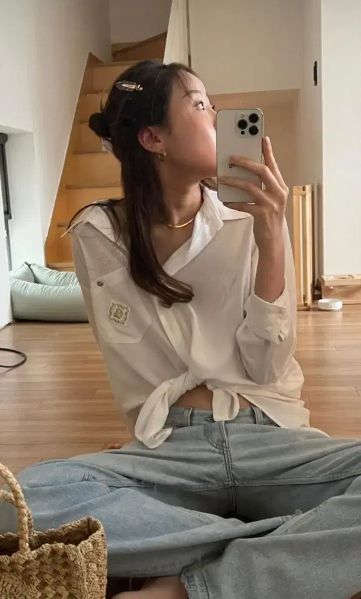 글로니 Lyndsey shirt (거의 새상품)