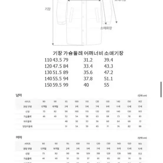 [닥스리틀] 닥스키즈 하우스체크 퀼팅점퍼(140)