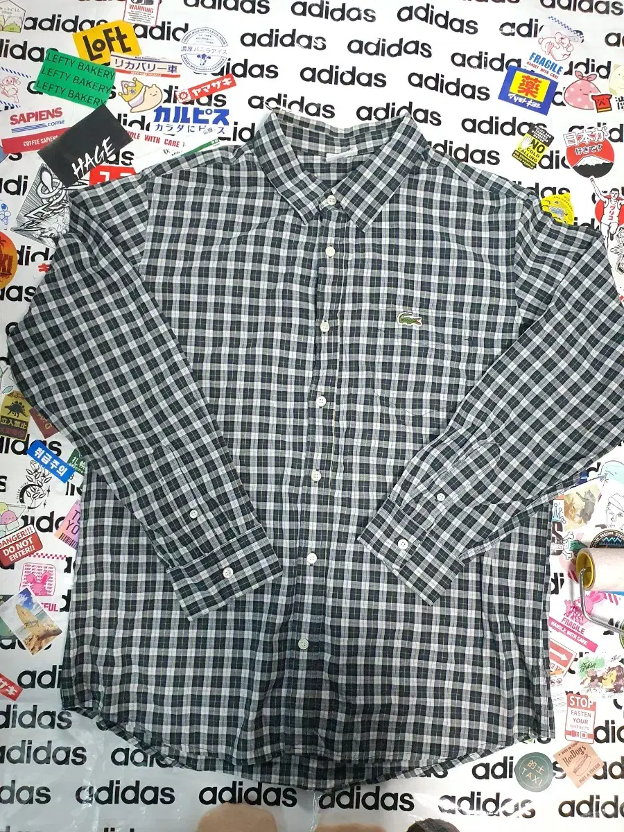 Lacoste Pocket Check Shirt L