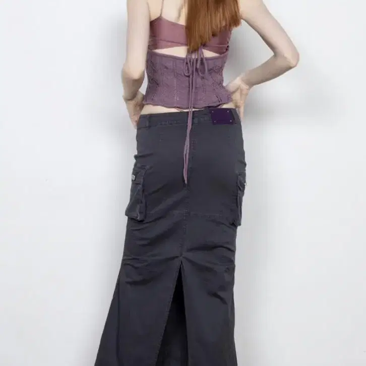 페인오어플레져 카고 스커트 NIX CARGO SKIRT charcoal