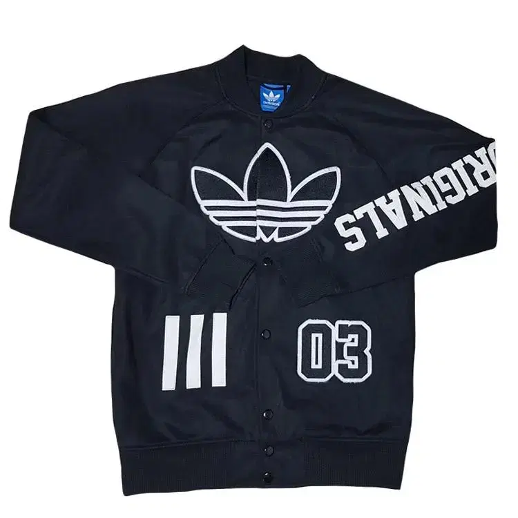 Adidas Old School Vintage Flame Big Logo Patch Jersey Jacket