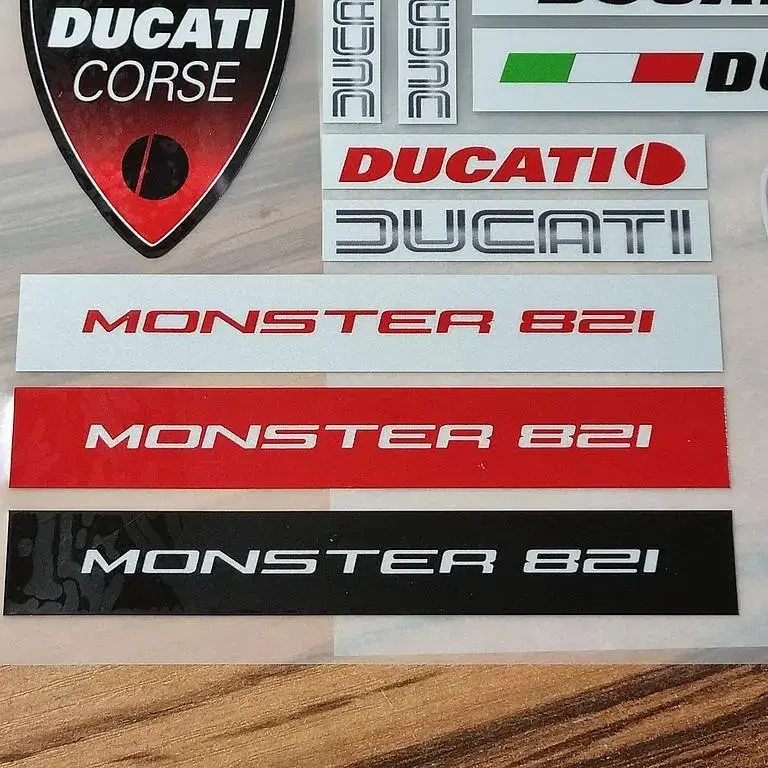 두가티 Ducati 데칼 반사 로고 엠블럼 스티커