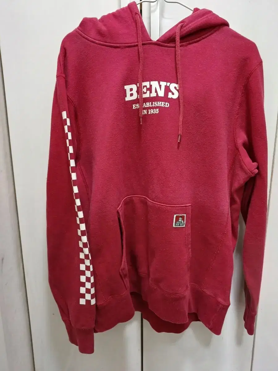 Ben Davis Hoodie Red Red Vintage