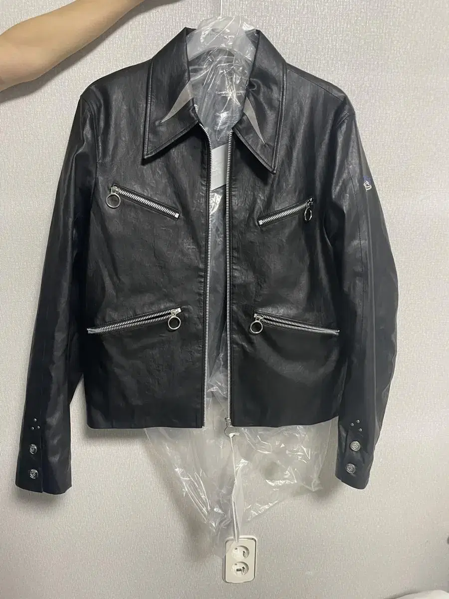 OpeningProject Leather Biker Jacket