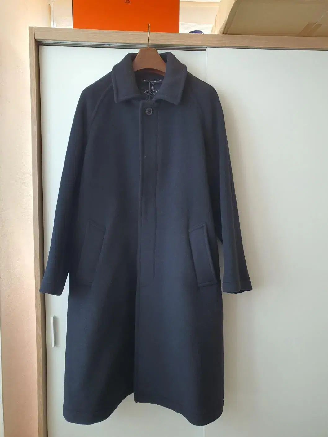 [42] London Tradition Balmacan Coat Navy