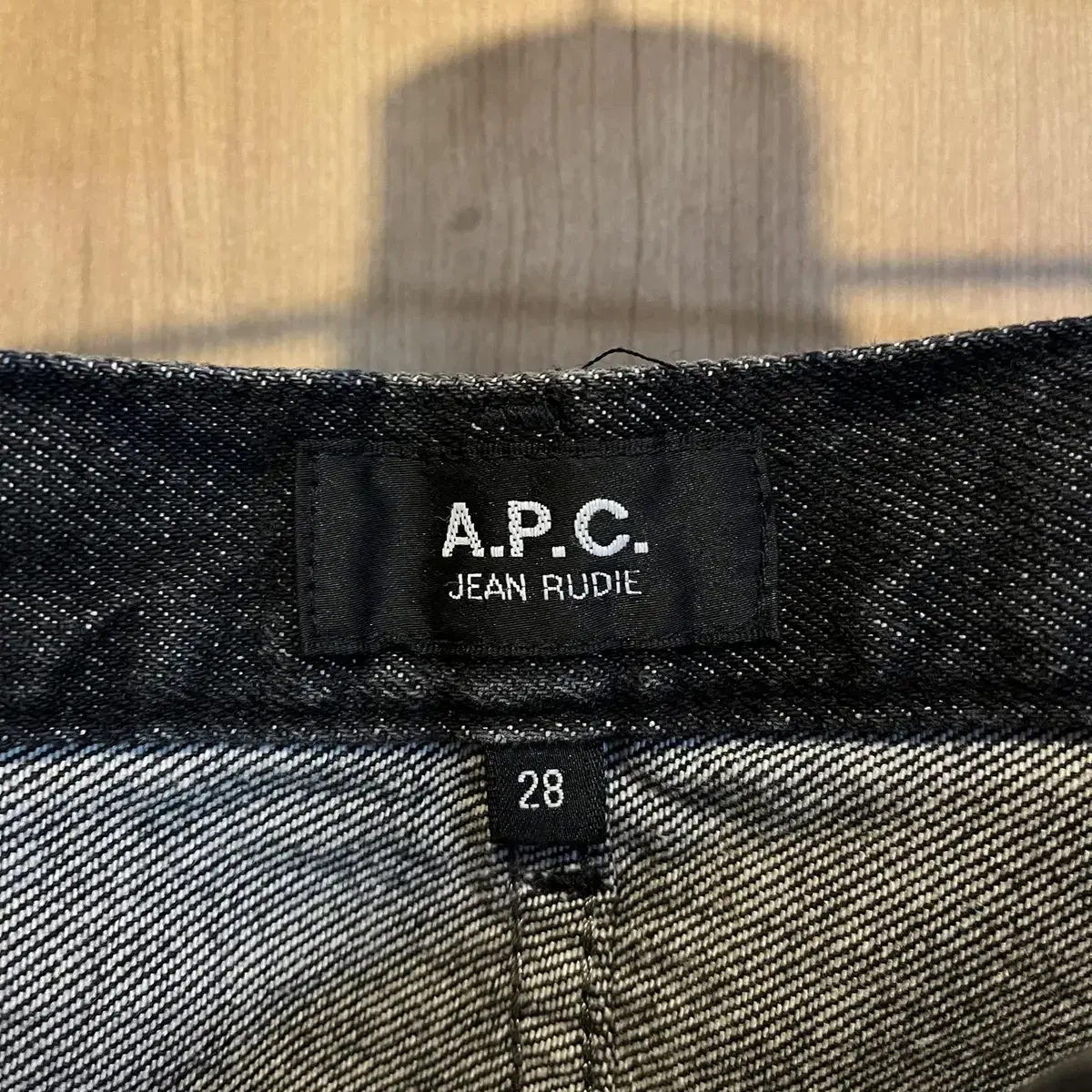 APC 아페쎄 / 루디진 커팅 흑청진 / 28