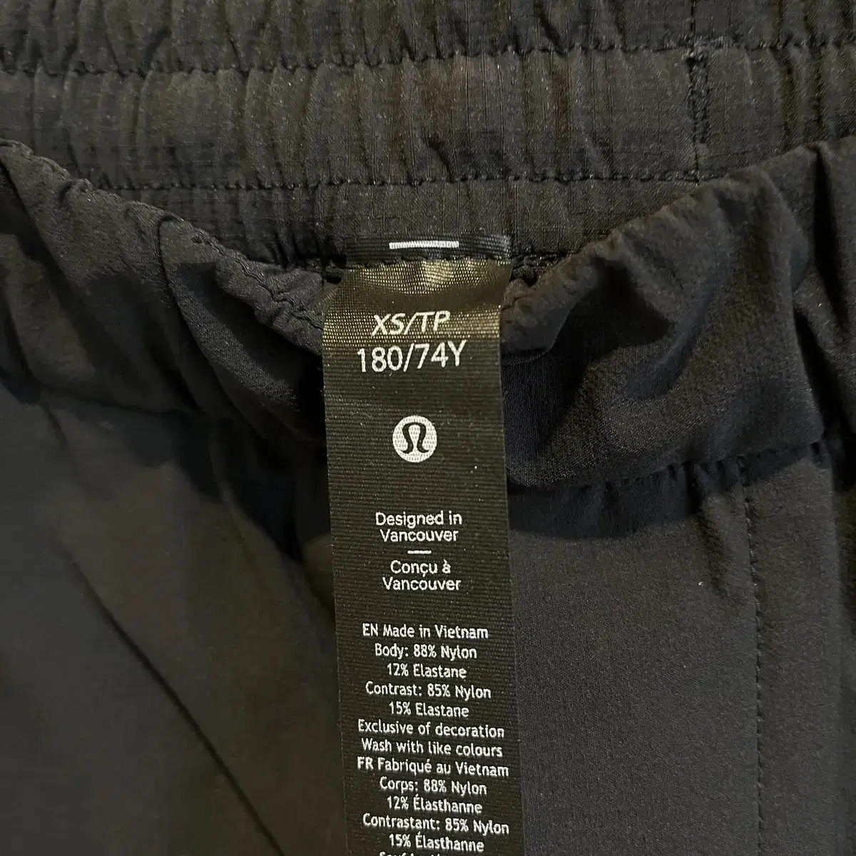 Lululemon 룰루레몬 남성  / 릴렉스핏 스트레치 팬츠 / 블랙 X