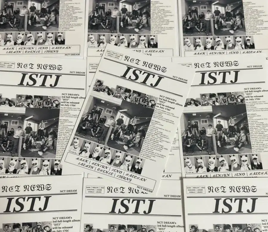 [4+1] nct Dream ISTJ Newspaper Unofficial Goods