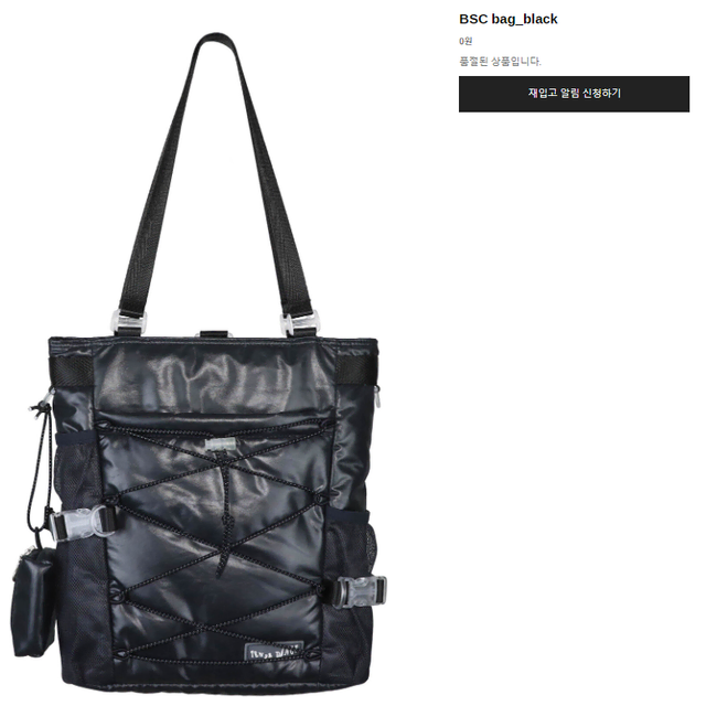 텐스댄스 BSC bag_black 백팩