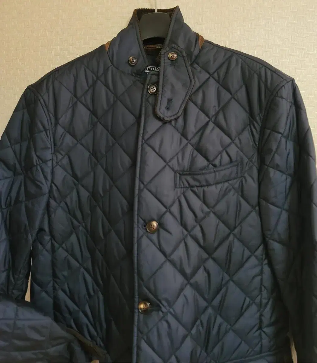 Polo Ralph Lauren men's navy suede quilted jacket. Size M (100).