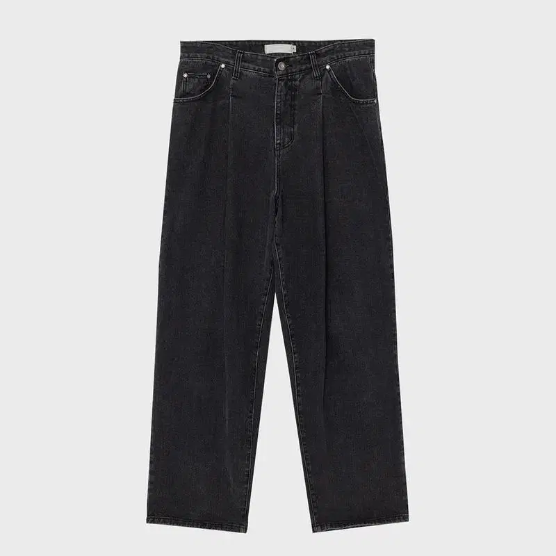 친 다운 chin down boy denim pleated