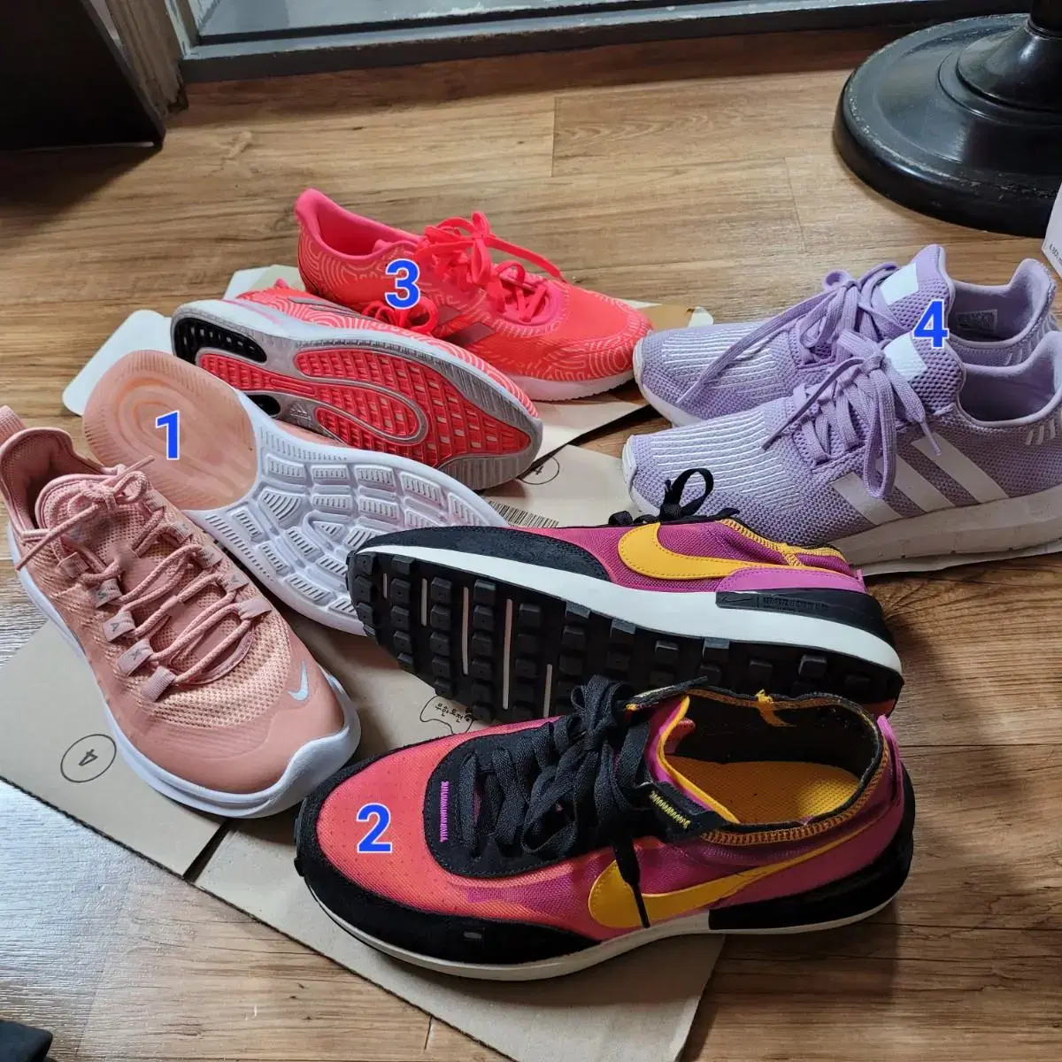 Nike Exy, 4 pairs of waffle running shoes for sale