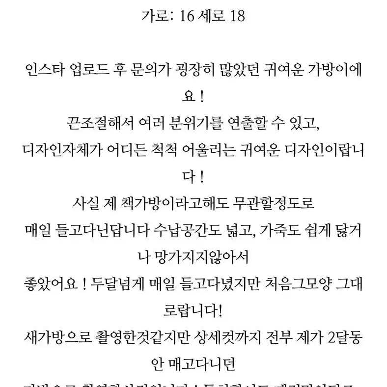 *오늘만* 파이브클로젯 꼬부기 가방: 화이트/ 보부상 추천/크로스백