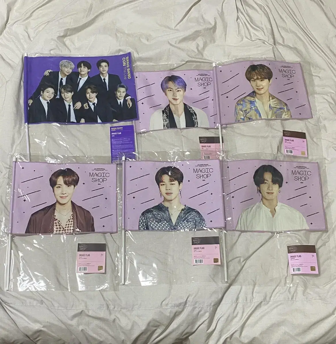 BTS Bangtan Bangkorn Magic Shop Image Flag WTS