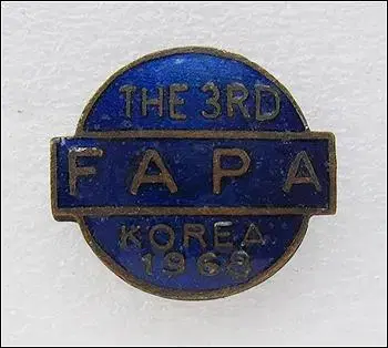 1968년 3회 아시아약사연맹총회 & 2회 아시아약학회의(FAPA) 배지