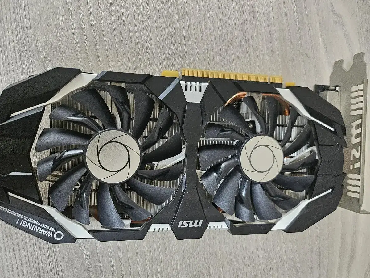 I'm selling a GTX 1060 3G.