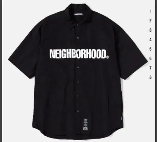 neighborhood trad c-shirts black [M]