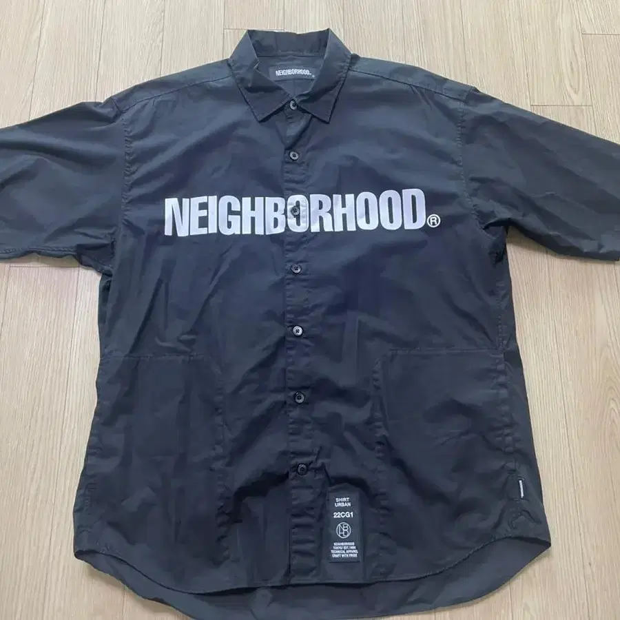 neighborhood trad c-shirts black [M]