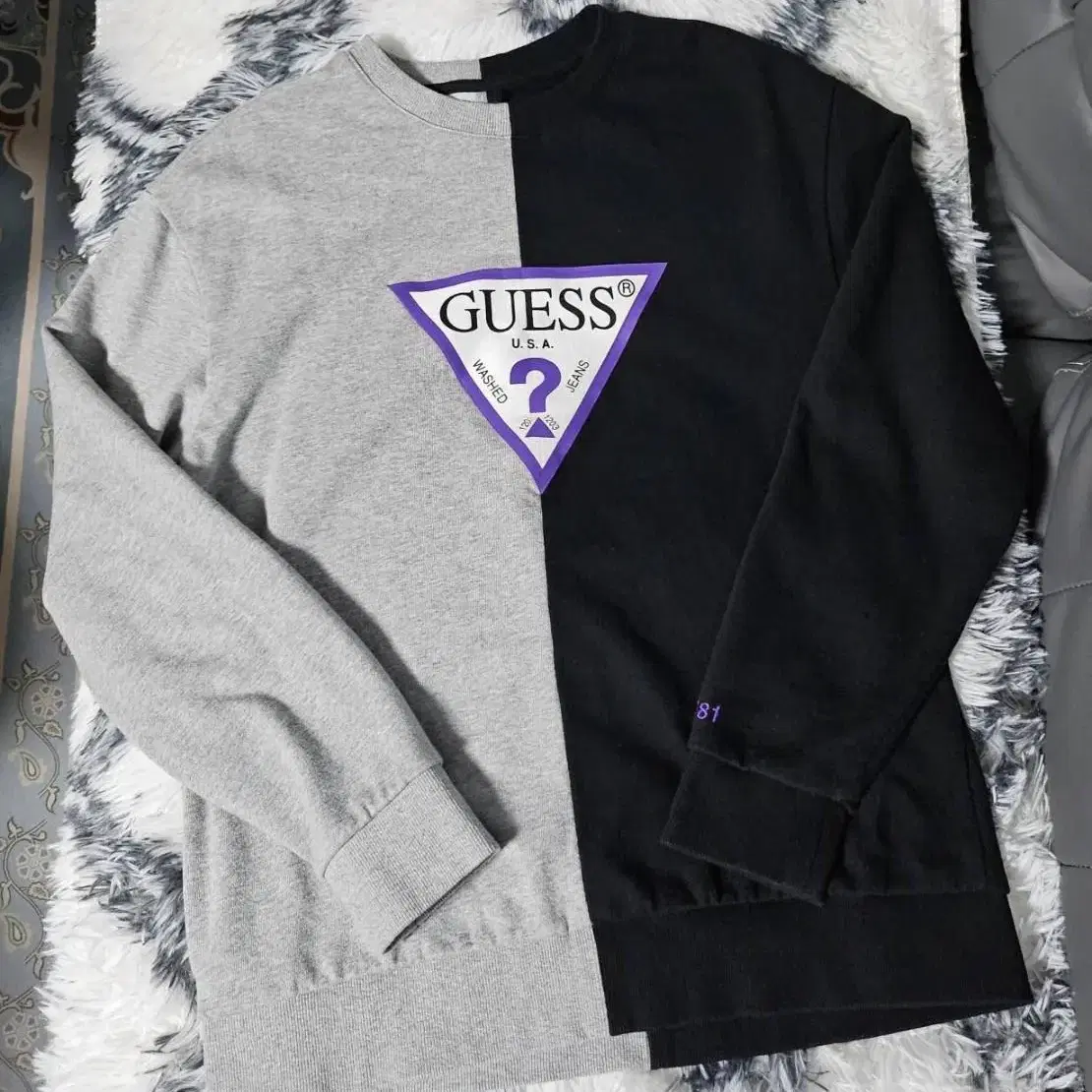 게스 guess 긴팔티셔츠 맨투맨 라운드티셔츠 S