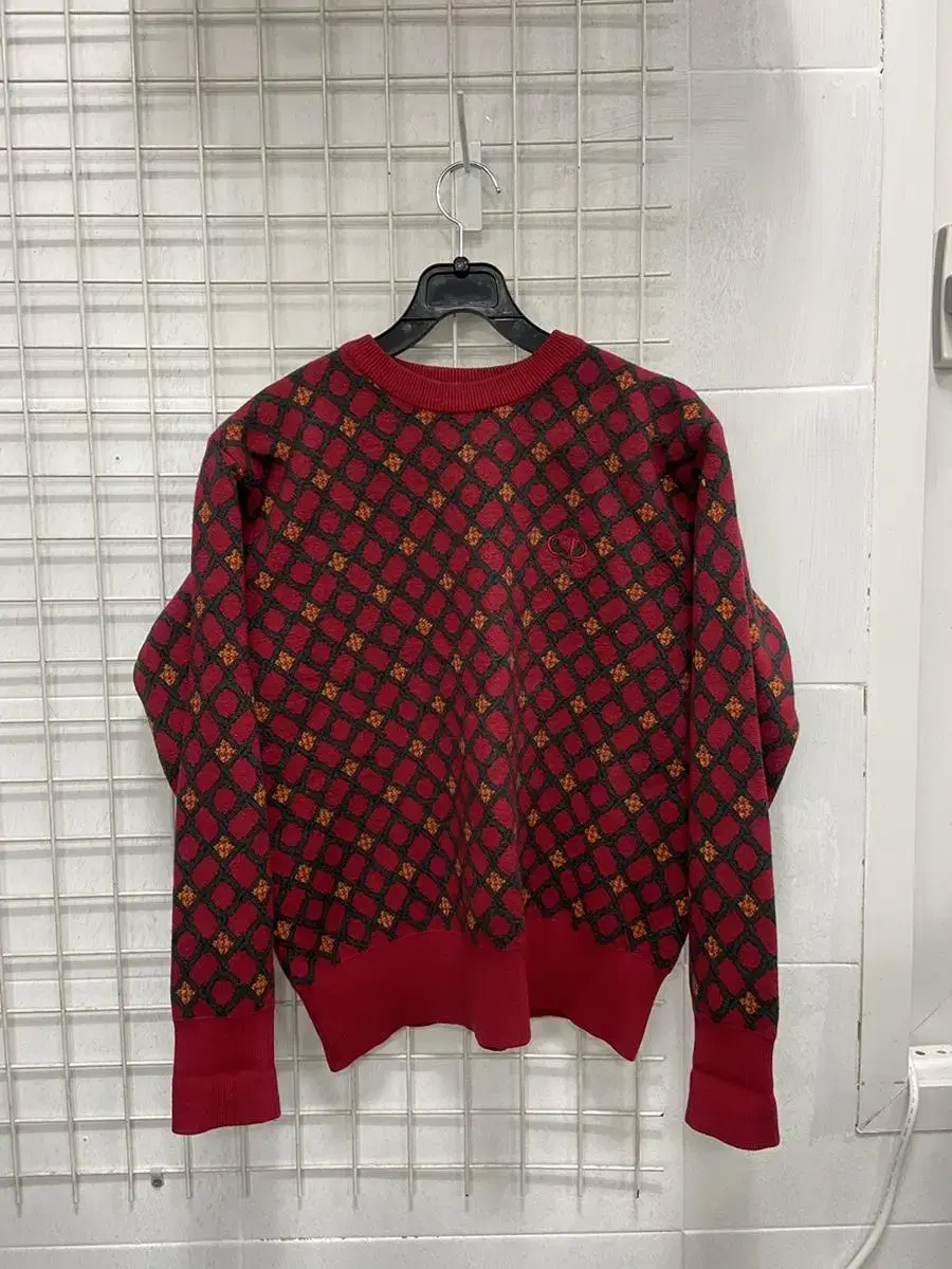 [Christian Dior] Women's Vintage Jacquard Knit 100% Cotton