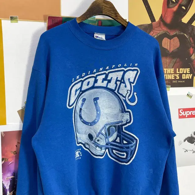 [L]90's INDIANAPOLIS COLTS 풋볼팀 프린팅 맨투맨