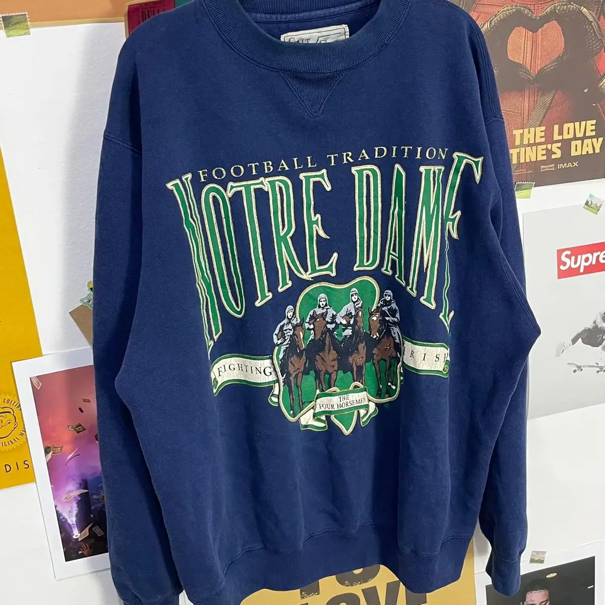 [L]90's NOTRE DAME FIGHTING IRISH 풋볼 맨투맨